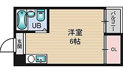 ロフティアワジ1 ワンルームの間取図画像