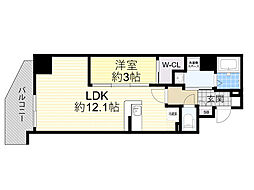 ArtizA緑地公園 1LDKの間取図画像