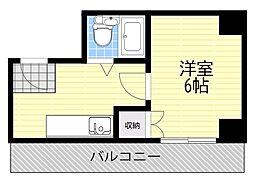 IlSole十三 1Kの間取図画像
