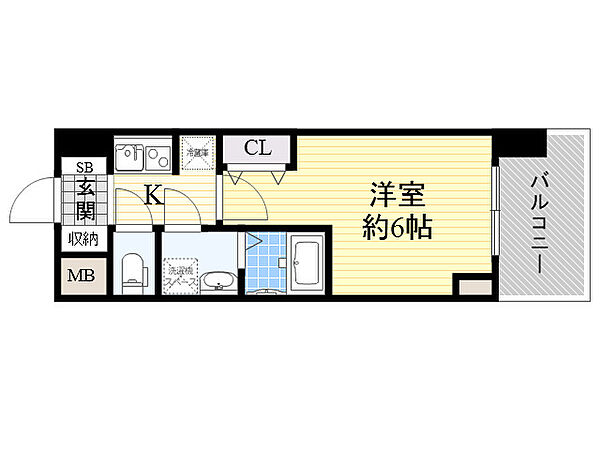 S-RESIDENCE新大阪Garden ｜大阪府大阪市淀川区木川東４丁目(賃貸マンション1K・8階・21.31㎡)の写真 その2