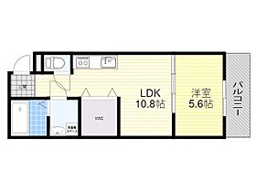 フジパレス吹田穂波公園  ｜ 大阪府吹田市穂波町（賃貸アパート1LDK・2階・33.00㎡） その2