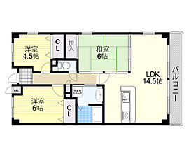 エバーグリーンコンフォート  ｜ 大阪府池田市畑３丁目2番1号（賃貸マンション3LDK・3階・67.98㎡） その2