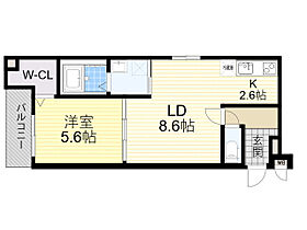 大阪府池田市豊島北２丁目5番5-C号（賃貸アパート1LDK・3階・41.10㎡） その2