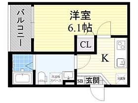 SEED豊中  ｜ 大阪府豊中市原田元町２丁目16番16号（賃貸アパート1K・1階・21.48㎡） その2