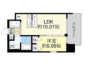 プレジオ江坂ROUGE  ｜ 大阪府吹田市豊津町1番10号（賃貸マンション1LDK・5階・36.74㎡） その2