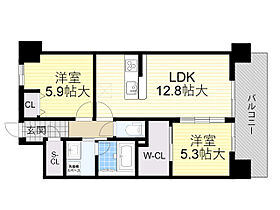 Fleurir  ｜ 大阪府池田市石橋１丁目（賃貸マンション2LDK・2階・60.00㎡） その2