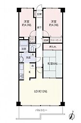 ハイラーク入間 3LDKの間取図画像