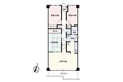 ハイラーク入間 3LDKの間取図画像