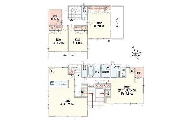 間取りを拡大表示