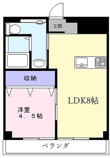 ロイヤルハイツ新高円寺 102｜東京都杉並区堀ノ内３丁目(賃貸マンション1LDK・1階・33.48㎡)の写真 その2