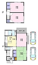 島田様貸家 4DKの間取り