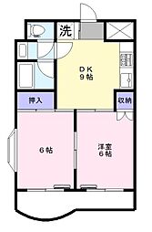 ノブナカハラ 2DKの間取図画像