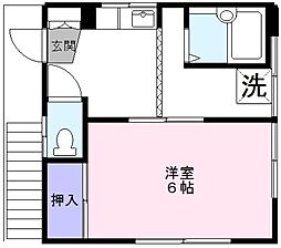 ハイツ柴田 1Kの間取図画像