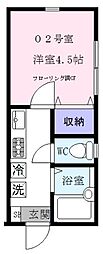 メゾンルミエール 1Kの間取図画像