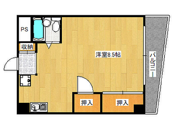 ハイツオークラしのはら 203｜兵庫県神戸市灘区篠原本町2丁目(賃貸アパート1R・2階・18.00㎡)の写真 その2