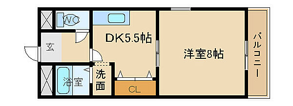 ラフィーヌ上野田 202｜兵庫県姫路市飾磨区上野田6丁目(賃貸マンション1DK・2階・30.96㎡)の写真 その2