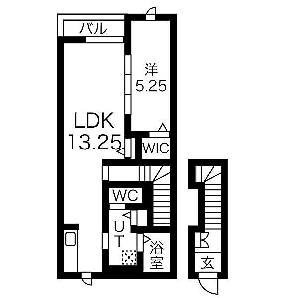 元町ハウス 203｜兵庫県加古川市別府町元町(賃貸アパート1LDK・2階・50.01㎡)の写真 その2