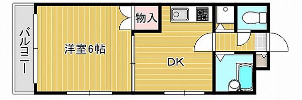 ジュネス本山 406｜兵庫県神戸市東灘区本山中町3丁目(賃貸マンション1DK・4階・28.50㎡)の写真 その2