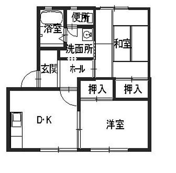 フレグランス宝殿 A201｜兵庫県加古川市東神吉町西井ノ口(賃貸アパート2DK・2階・48.25㎡)の写真 その2