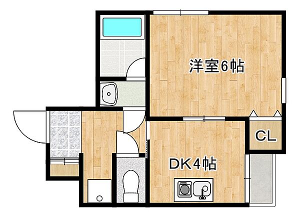 コラージュ魚崎 202｜兵庫県神戸市東灘区魚崎南町8丁目(賃貸マンション1DK・2階・24.19㎡)の写真 その2