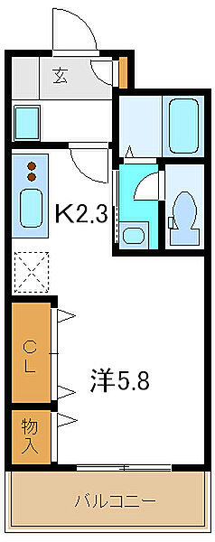 エンカーサアイ寺家町 305｜兵庫県加古川市加古川町寺家町(賃貸マンション1R・3階・24.85㎡)の写真 その2