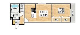 エムライズ材木町 202 ｜ 兵庫県明石市材木町（賃貸アパート1LDK・2階・44.85㎡） その2