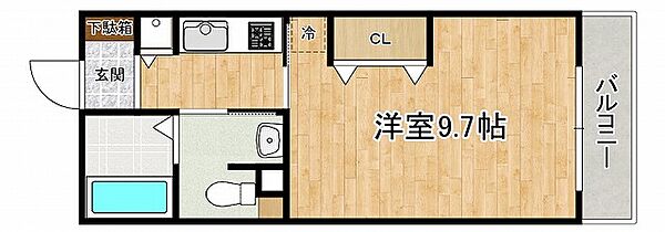 KDXレジデンス甲南山手 209｜兵庫県神戸市東灘区森南町1丁目(賃貸マンション1K・2階・29.87㎡)の写真 その2