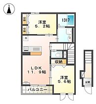 ハウス28 201 ｜ 兵庫県相生市山手1丁目（賃貸アパート2LDK・2階・56.61㎡） その2