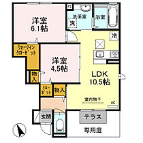 エルポルト　悠 A102 ｜ 兵庫県加西市北条町古坂5丁目（賃貸アパート2LDK・1階・51.62㎡） その2