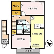 ハイツラポルテＡ 203 ｜ 兵庫県たつの市新宮町新宮（賃貸アパート2LDK・2階・60.87㎡） その2