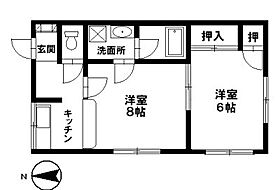 アリエッタ窪 201 ｜ 石川県金沢市窪５丁目190（賃貸アパート2K・2階・37.26㎡） その2