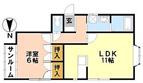 パークサイド 101 ｜ 石川県金沢市上荒屋４丁目84（賃貸アパート1LDK・1階・40.57㎡） その2