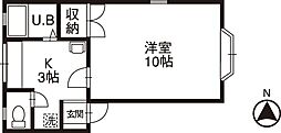 マーセル・S2 1Kの間取図画像