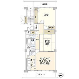間取図画像 2LDK