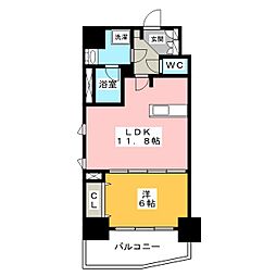 グランカーサ三ノ輪 1LDKの間取図画像