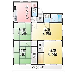 丸山ビル 4DKの間取図画像