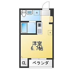 レ・スタ西日暮里 ワンルームの間取図画像