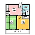 市川マンション4階6.4万円