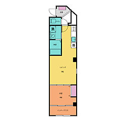 サウダージ 3階1LDKの間取り