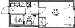 KEIAI RESIDENCE 狭山ヶ丘 1階1Kの間取り