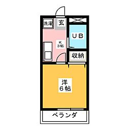間取図画像 1K