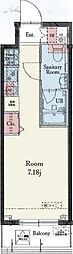 Residence IRUMA ワンルームの間取図画像
