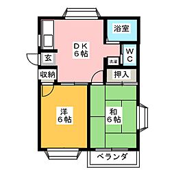 間取図画像 2DK