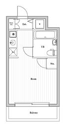 TOP大宮No.9 ワンルームの間取図画像