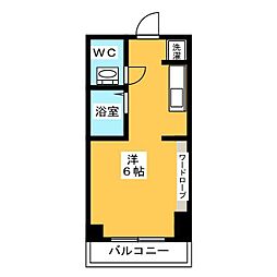 ステージグランデ大宮 ワンルームの間取図画像