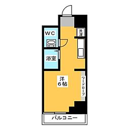 ステージグランデ大宮 ワンルームの間取図画像