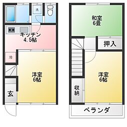 ラフォーレ吉田 3Kの間取図画像