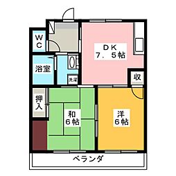 間取図画像 2DK