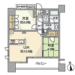 ライオンズ川越新富町 2LDKの間取図画像
