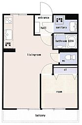 間取図画像 1LDK
